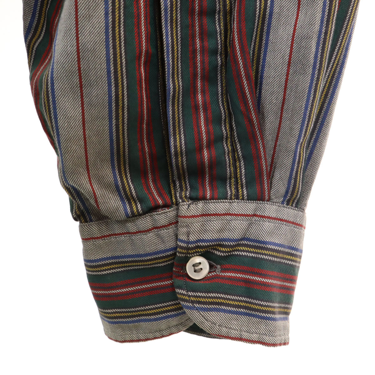 THE SOFT TOUCH SHIRT 60s ヴィンテージ ストライプ柄 長袖 ボタンダウンシャツ L グレー by CISCO メンズ