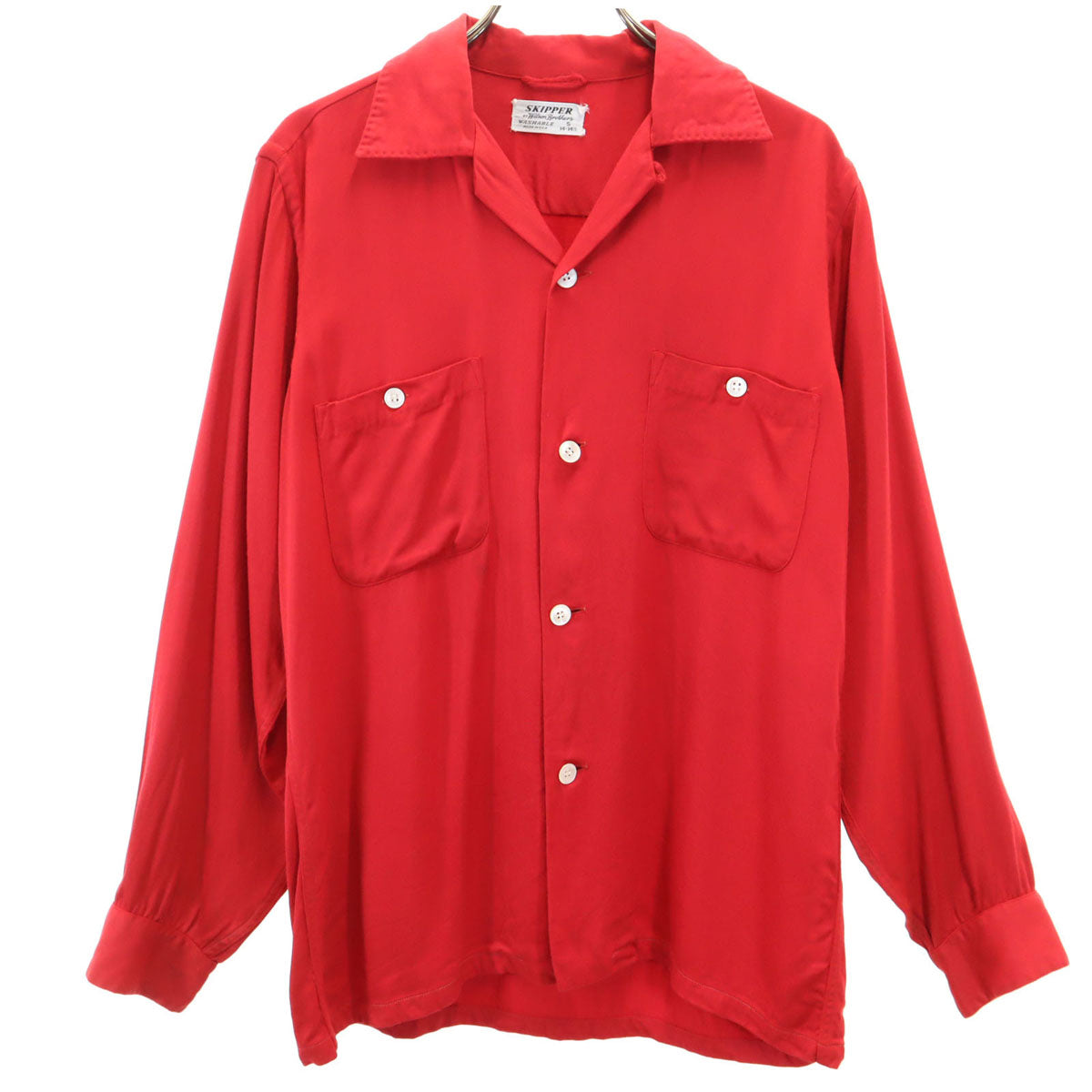 SKIPPER USA製 50s rayon shirt 絣 50s SKIPPER