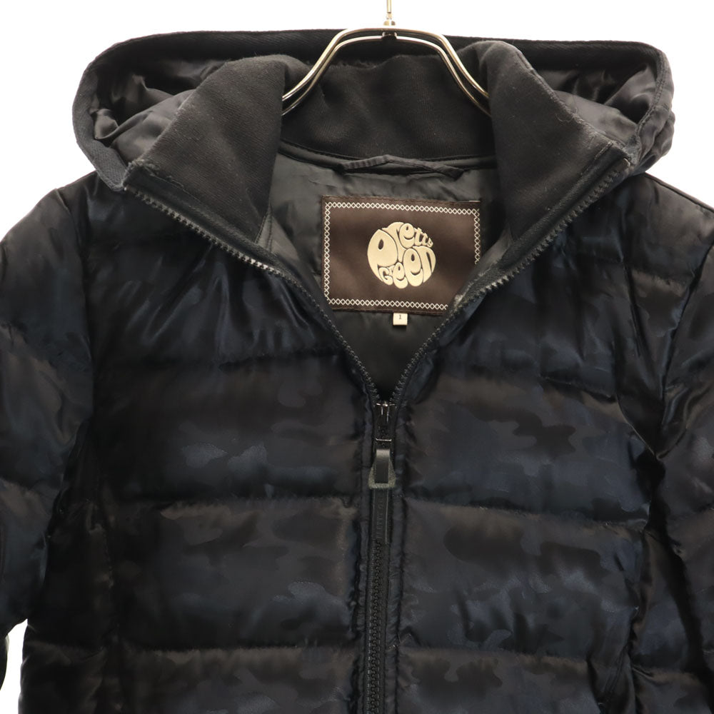 Pretty Green プリティーグリーン カモフラ柄 ダウンジャケット 1 黒 迷彩 メンズ
