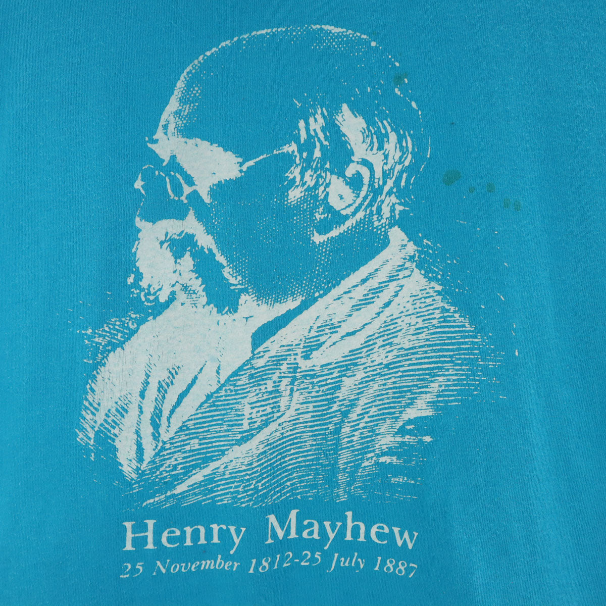 FRUIT OF THE LOOM フルーツオブザルーム 90s USA製 オールド ヘンリー・メイヒュー 半袖 Tシャツ XL 水色 シングルステッチ Henry Mayhew メンズ