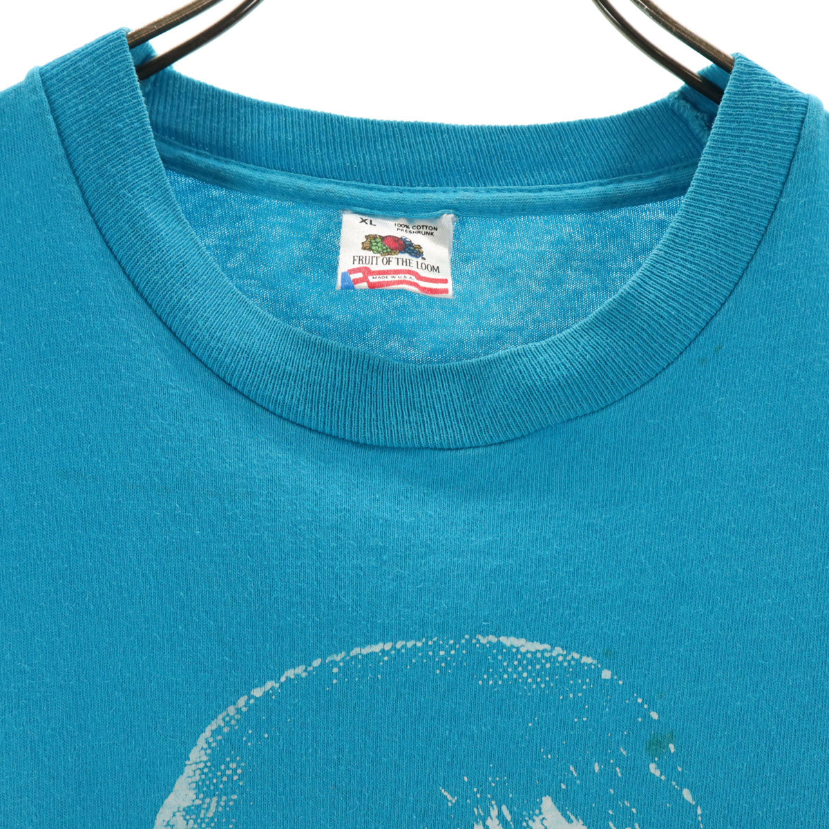 FRUIT OF THE LOOM フルーツオブザルーム 90s USA製 オールド ヘンリー・メイヒュー 半袖 Tシャツ XL 水色 シングルステッチ Henry Mayhew メンズ