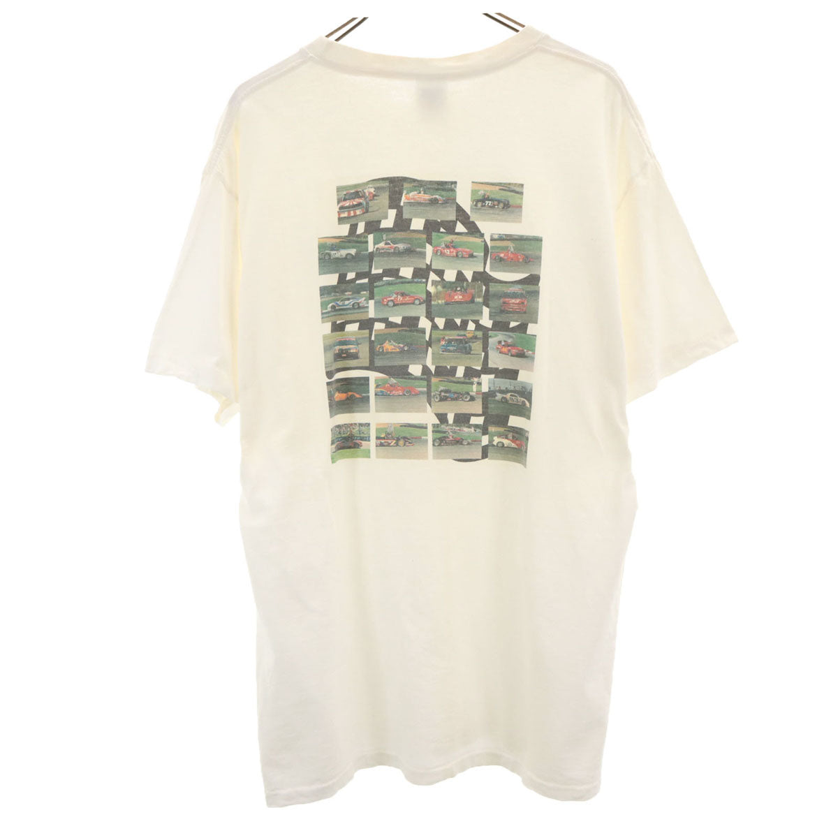 anvil アンヴィル 90s オールド USA製 バックプリント SCCA スポーツカー 半袖 Tシャツ XL ホワイト シングルステッチ メンズ