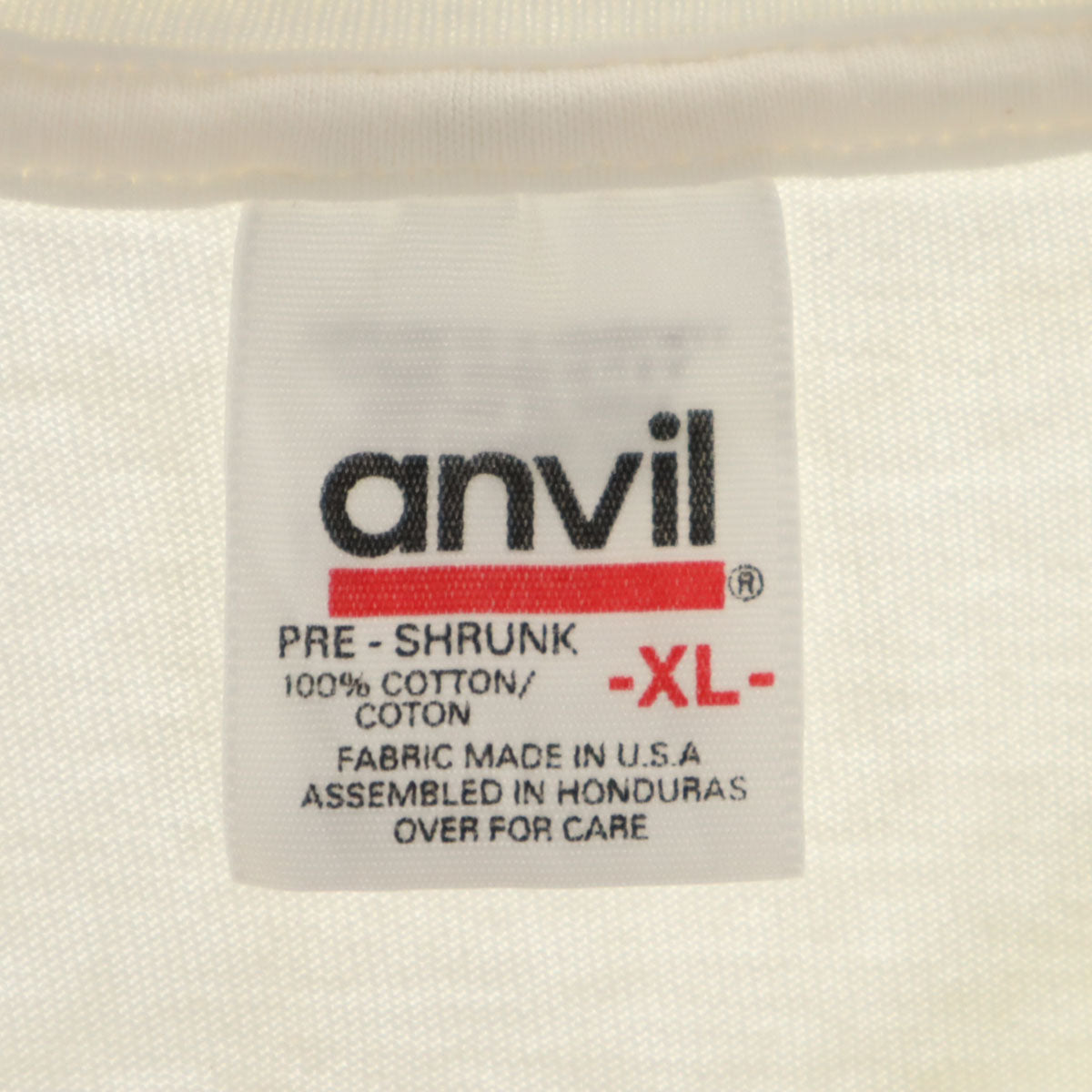 anvil アンヴィル 90s オールド USA製 バックプリント SCCA スポーツカー 半袖 Tシャツ XL ホワイト シングルステッチ メンズ