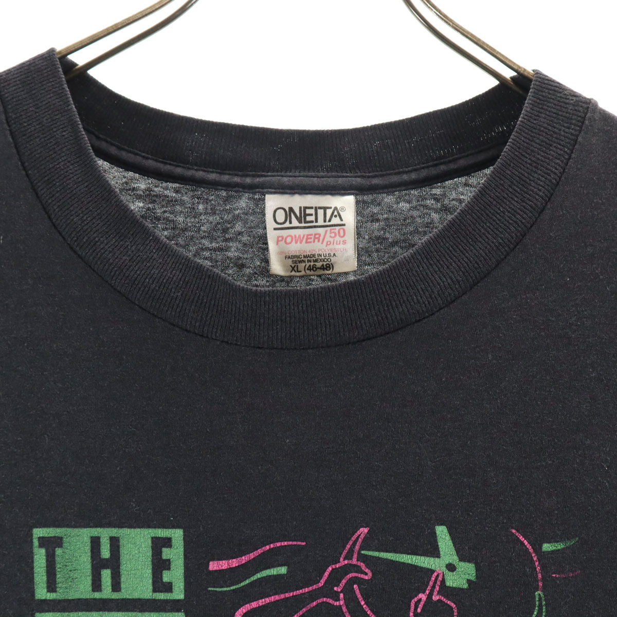 ONEITA オニータ 90s オールド USA製 政治 投票 プリント 半袖 Tシャツ XL ブラック シングルステッチ メンズ