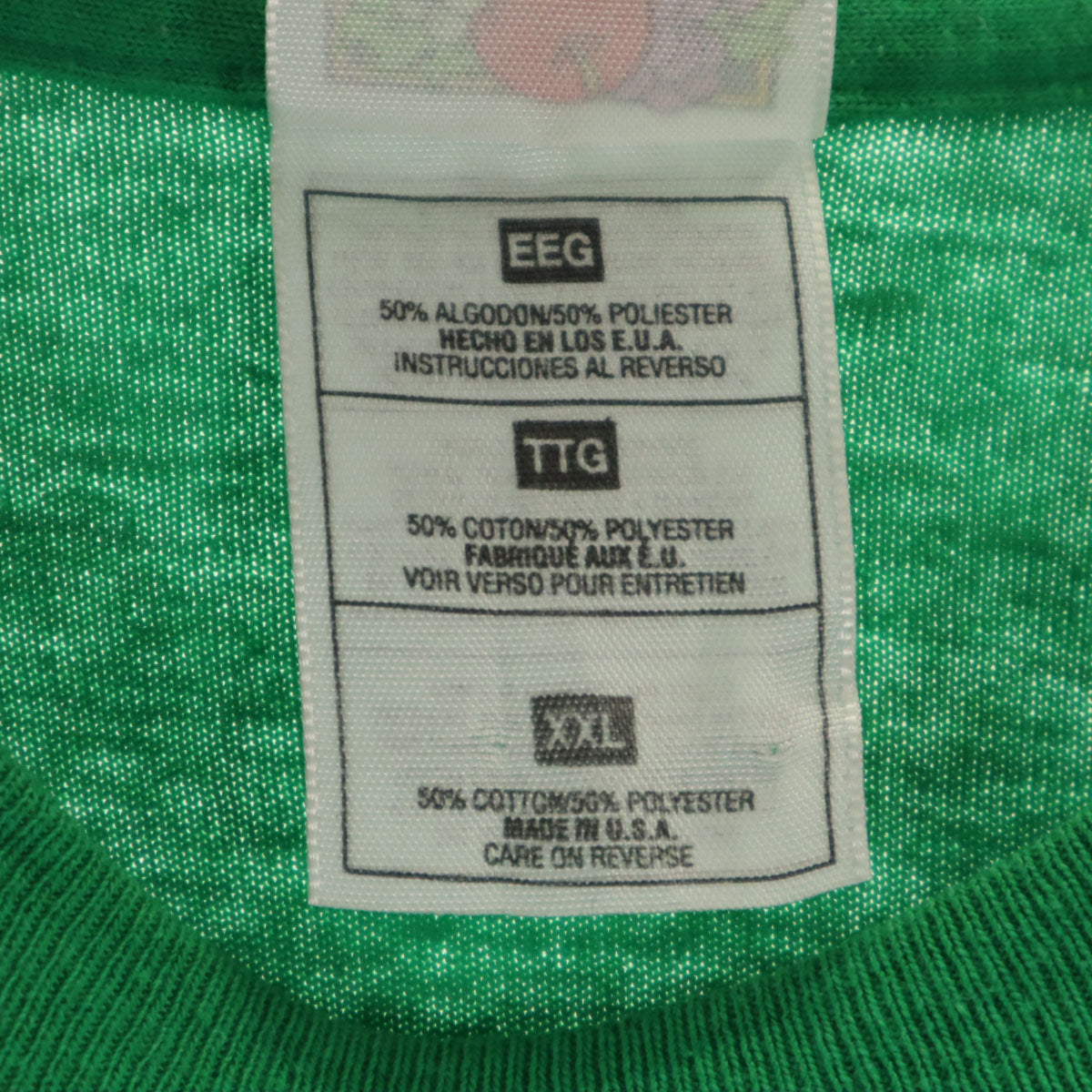 FRUIT OF THE LOOM BEST フルーツオブザルーム ベスト 90s USA製 オールド GREENWAY RAIDERS 半袖 Tシャツ XXL グリーン シングルステッチ ビッグサイズ メンズ