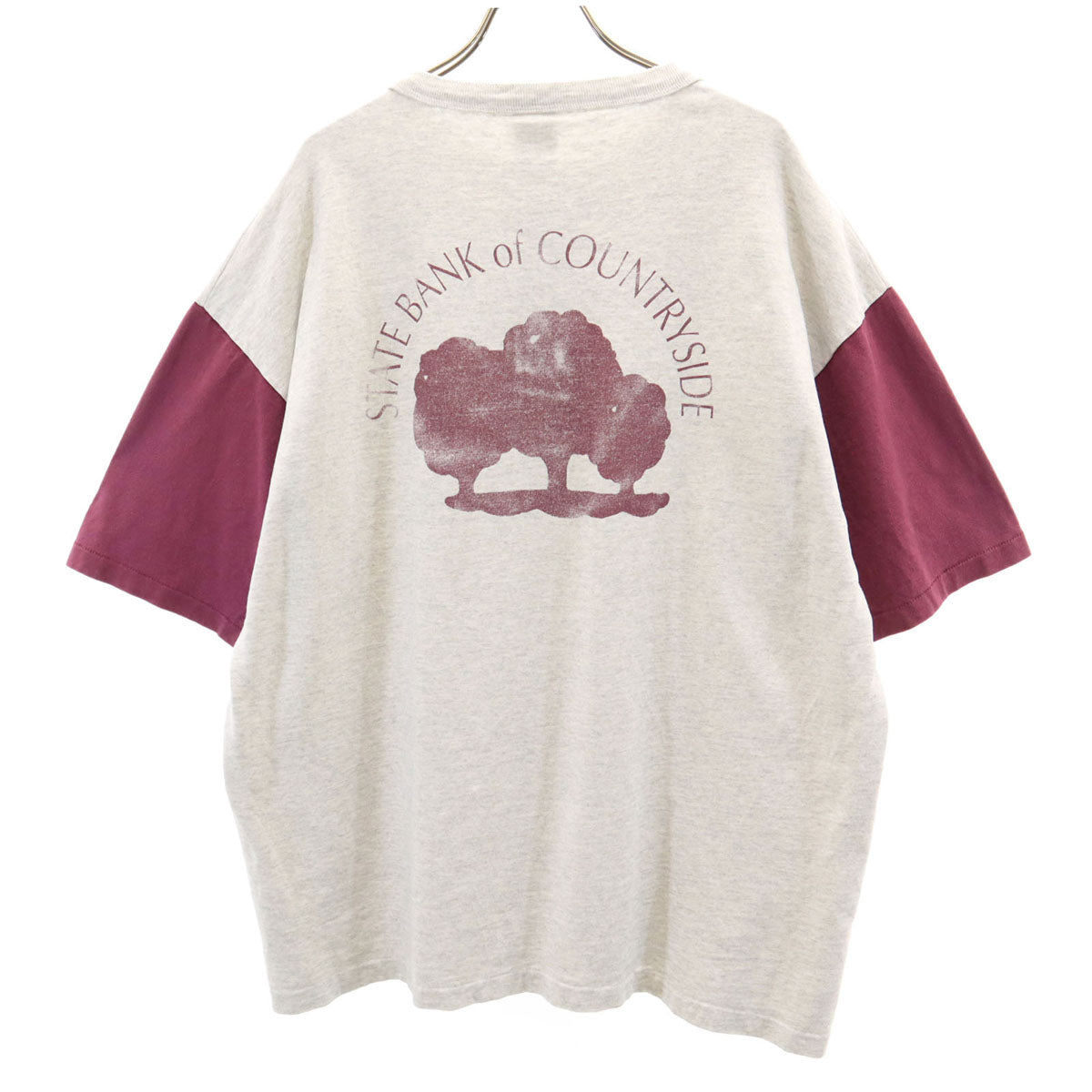 COTTON DELUXE コットンデラックス 90s USA製 オールド 半袖 Tシャツ XL グレー シングルステッチ メンズ