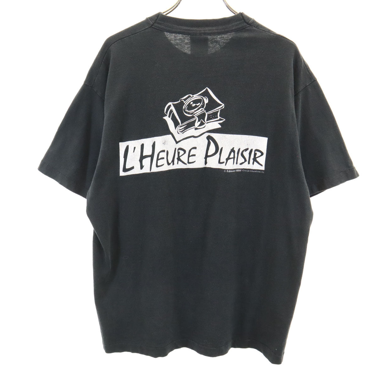 FRUIT OF THE LOOM フルーツオブザルーム 90s オールド カナダ製 半袖 Tシャツ L ブラック シングルステッチ メンズ