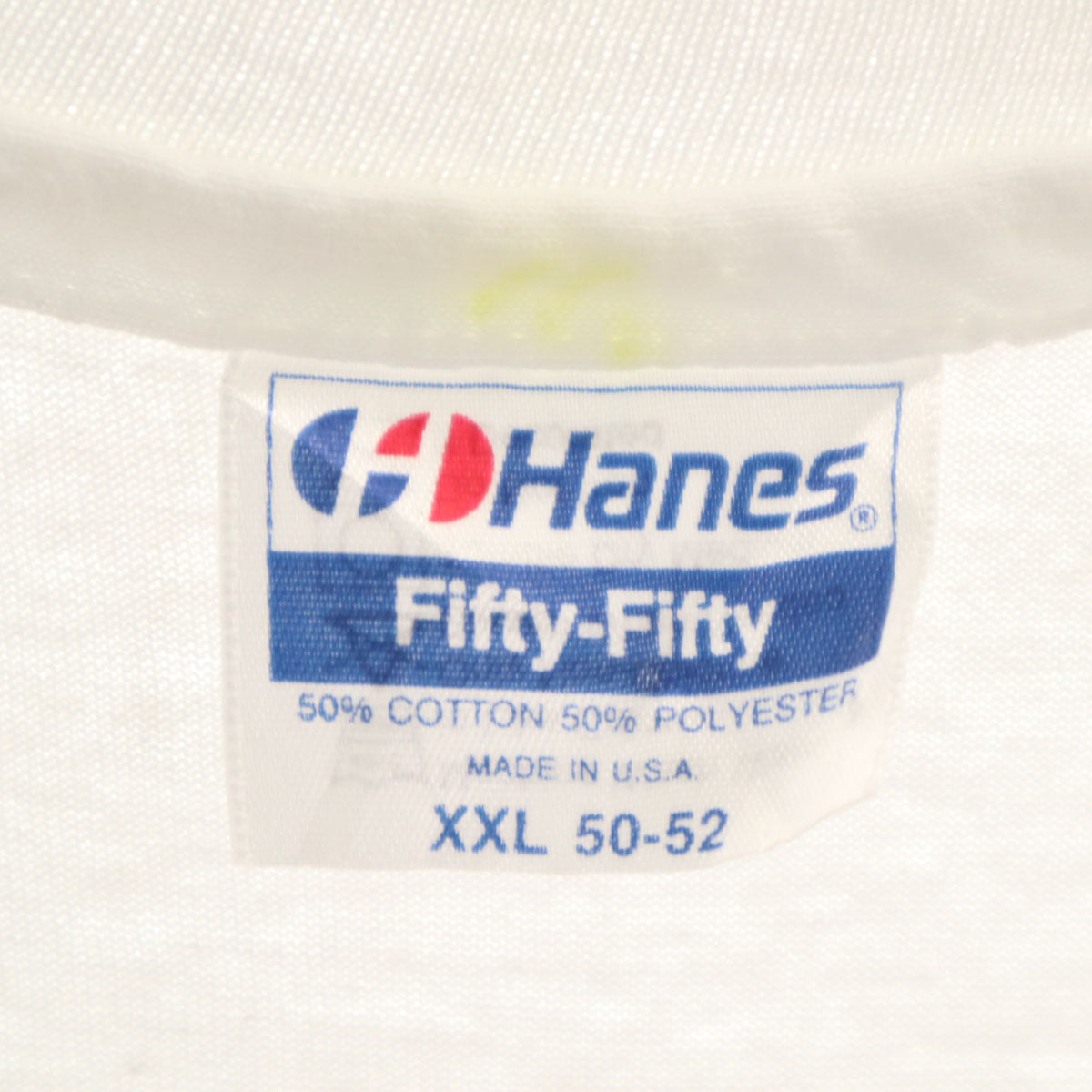 Hanes ヘインズ 80s 90s USA製 オールド 半袖 Tシャツ XXL 白 ビックサイズ シングルステッチ メンズ