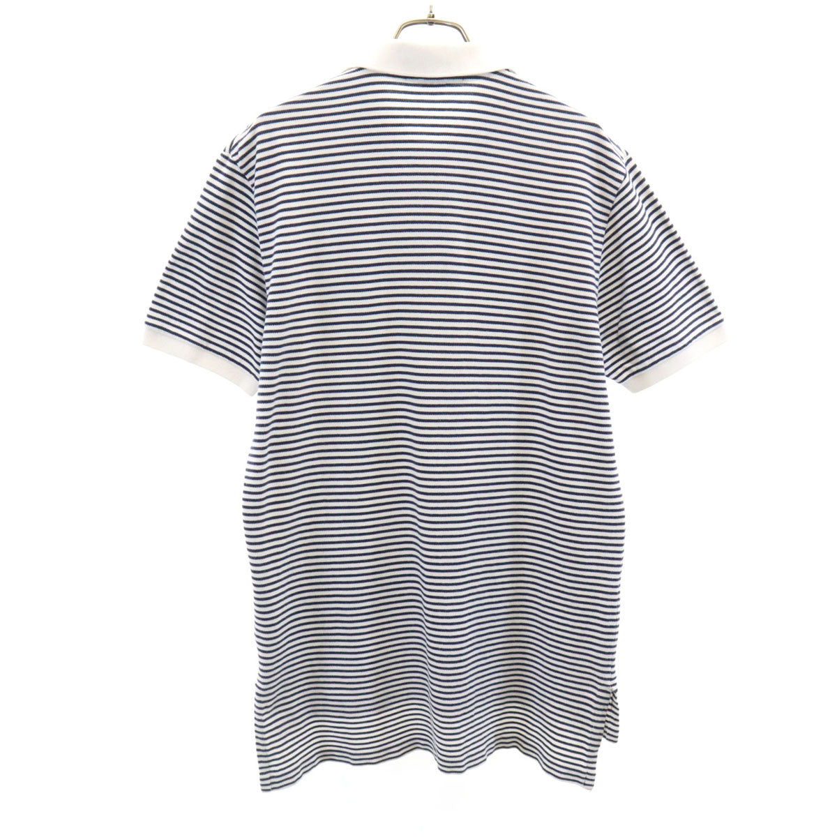 Polo by Ralph Lauren ポロバイラルフローレン ボーダー柄 半袖 ポロシャツ M ホワイト 鹿の子 メンズ