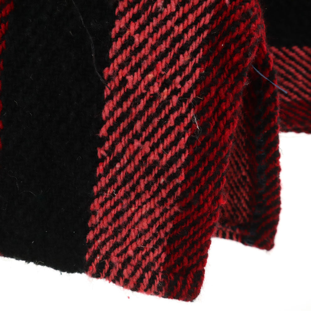 TLAXCALA TEXTILES ストライプ柄 長袖 メキシカン パーカー S レッド メンズ