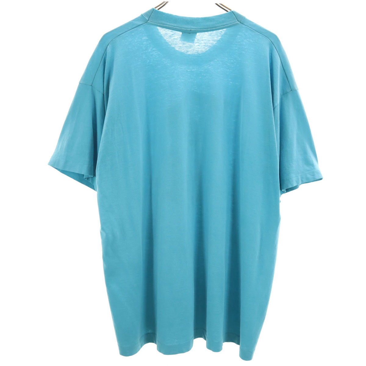 FRUIT OF THE LOOM BEST フルーツオブザルーム ベスト 90s USA製 オールド スポーツクラブ 半袖 Tシャツ XL 水色 シングルステッチ メンズ