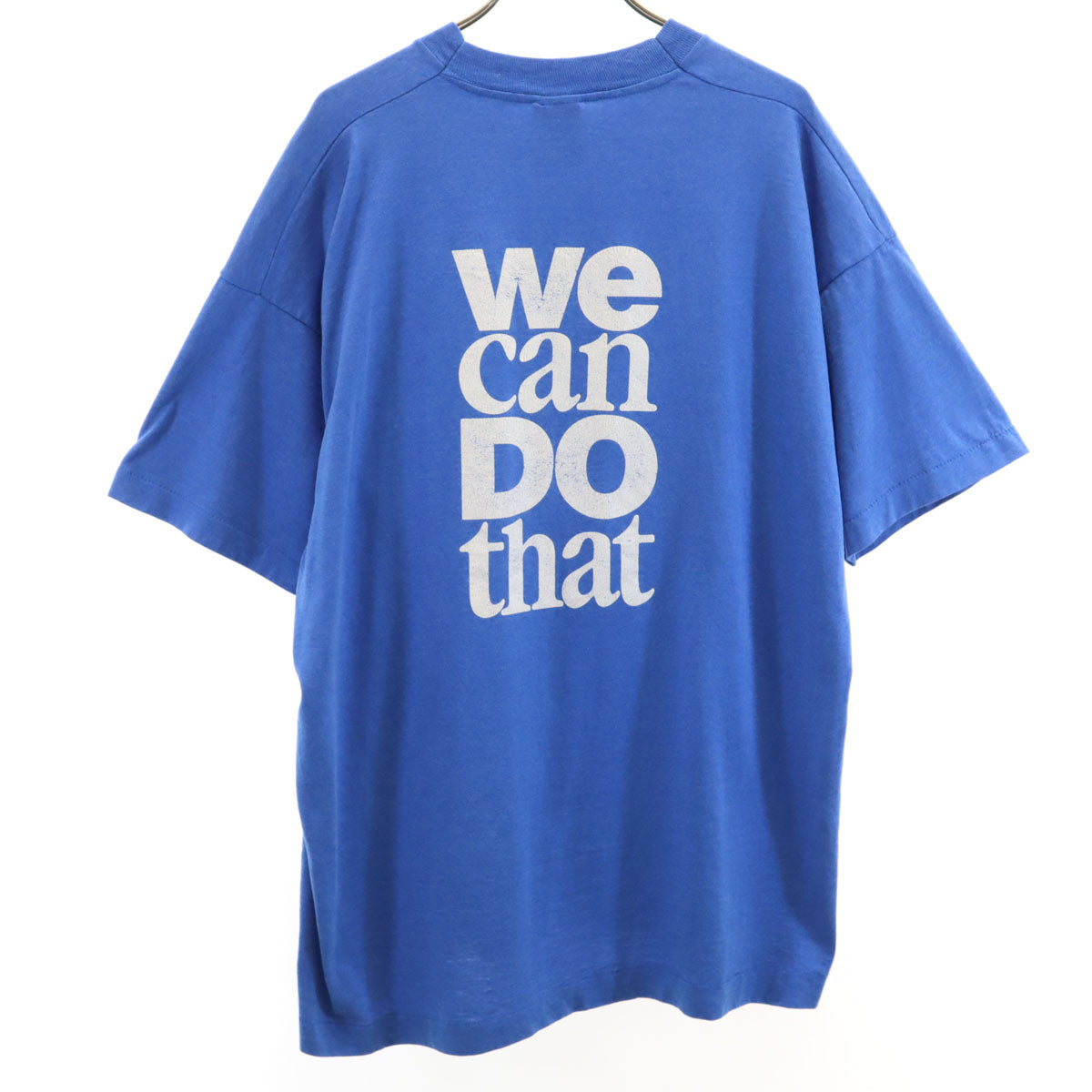 FRUIT OF THE LOOM BEST フルーツオブザルーム ベスト オールド We can DO that 半袖 Tシャツ XL ブルー シングルステッチ メンズ
