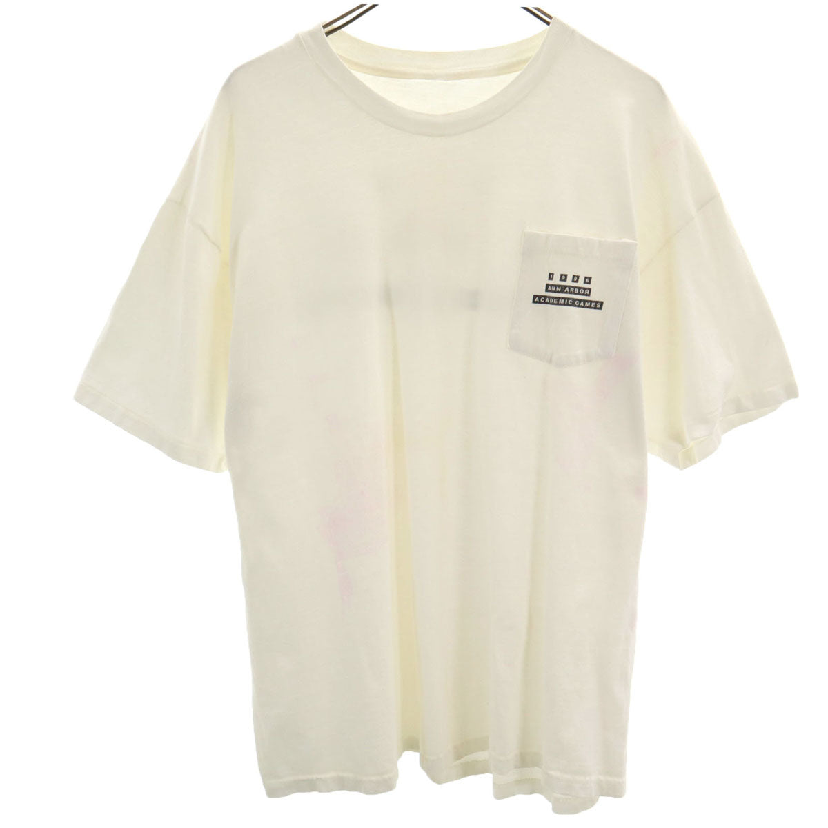 OLD オールド 90s 半袖 Tシャツ ホワイト系 バックプリント メンズ