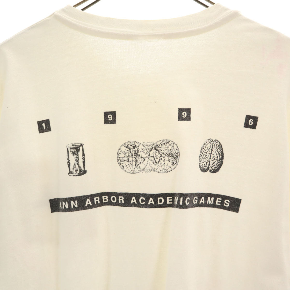 OLD オールド 90s 半袖 Tシャツ ホワイト系 バックプリント メンズ