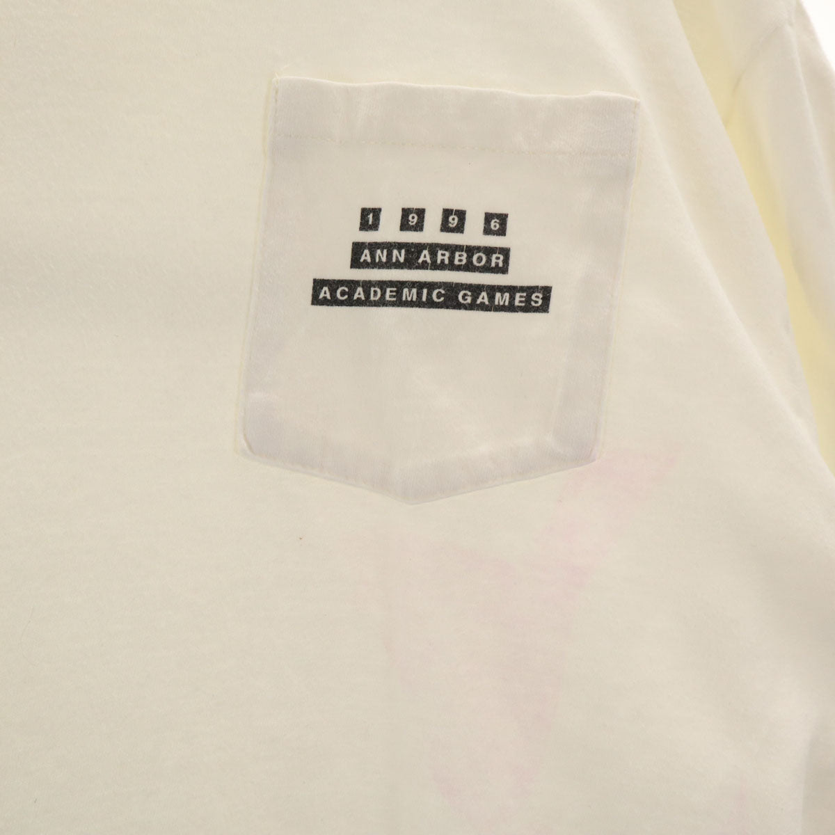 OLD オールド 90s 半袖 Tシャツ ホワイト系 バックプリント メンズ