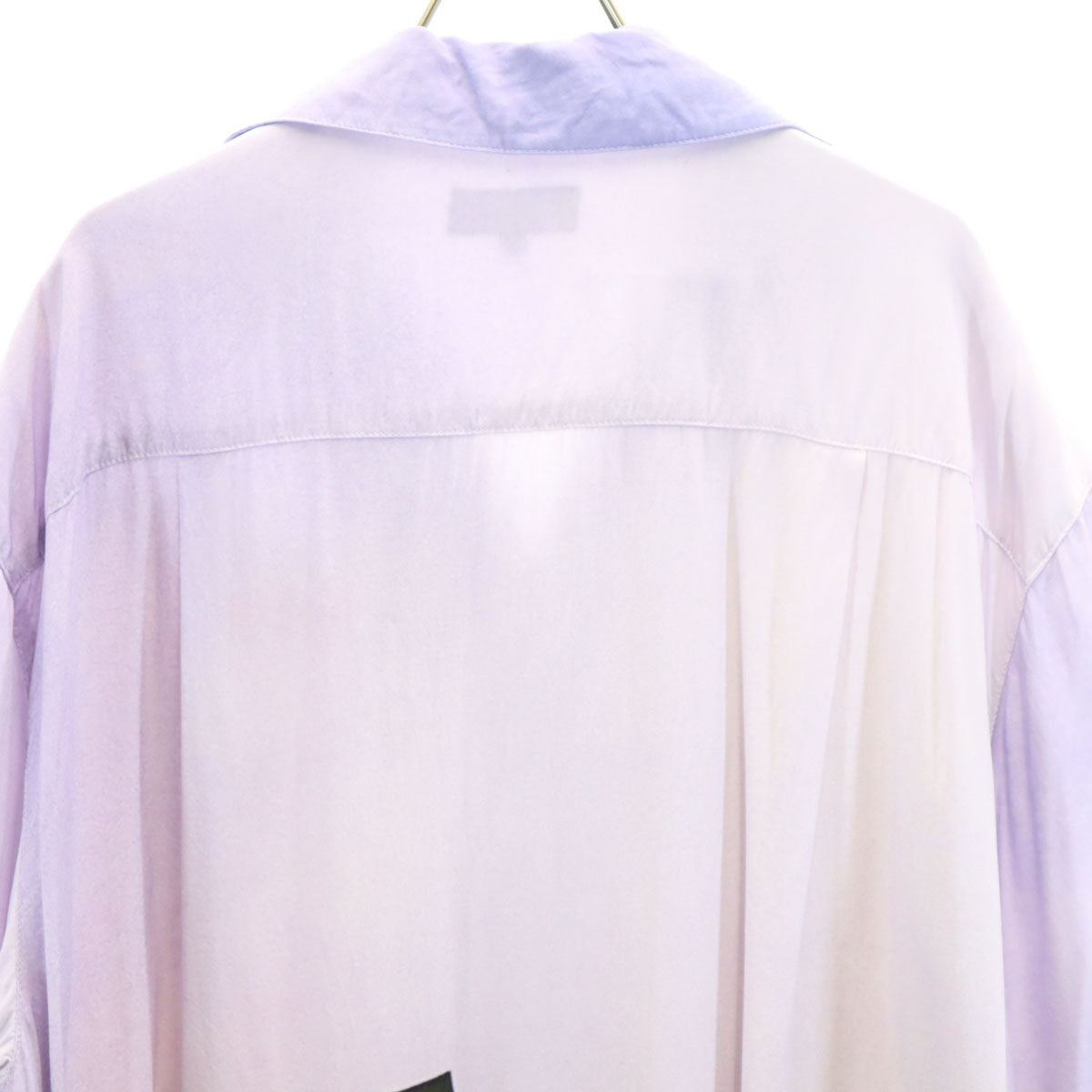 LFYT エルエフワイティー フォトグラフィック ツインタワー 半袖 オールドニューヨーク オープンカラーシャツ L パープル メンズ