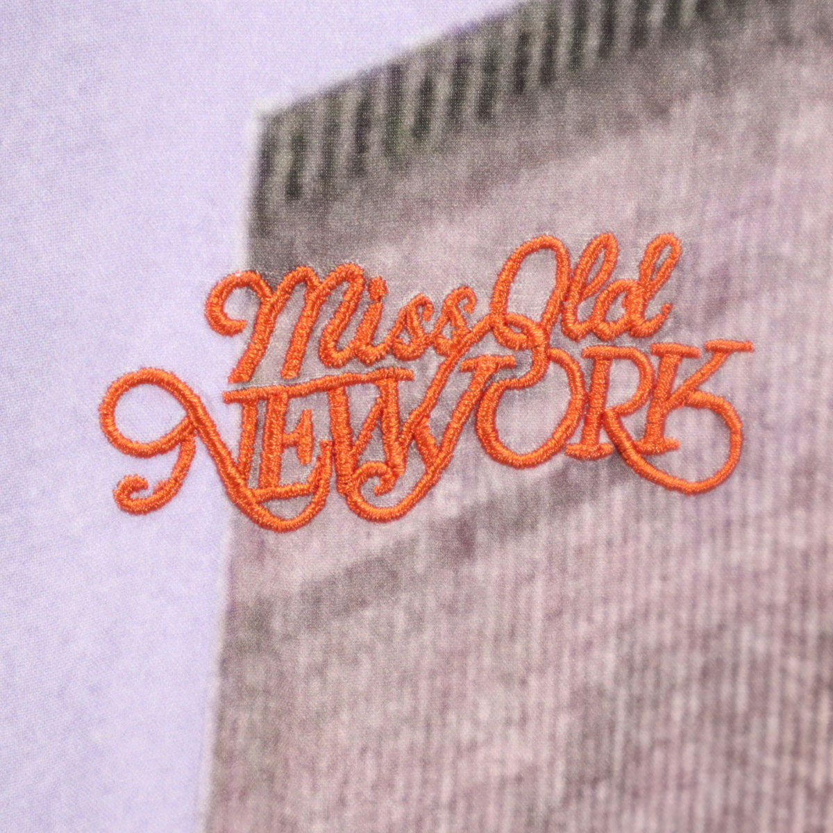 LFYT エルエフワイティー フォトグラフィック ツインタワー 半袖 オールドニューヨーク オープンカラーシャツ L パープル メンズ