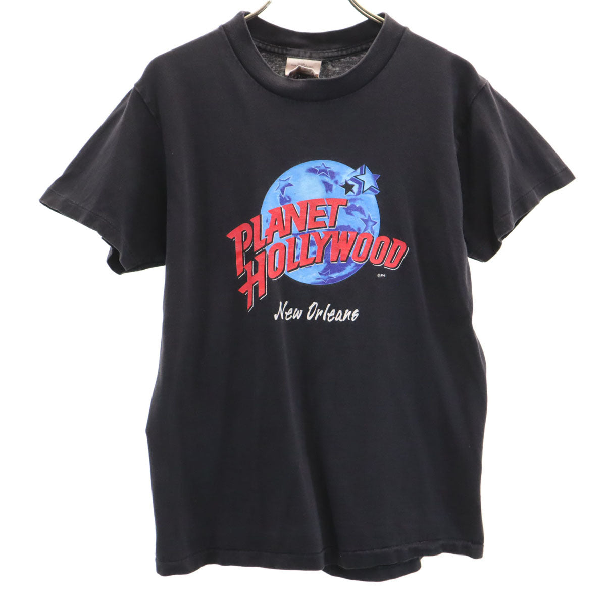 PLANET HOLLYWOOD プラネットハリウッド 90s オールド USA製 半袖 Tシャツ S 黒 シングルステッチ メンズ