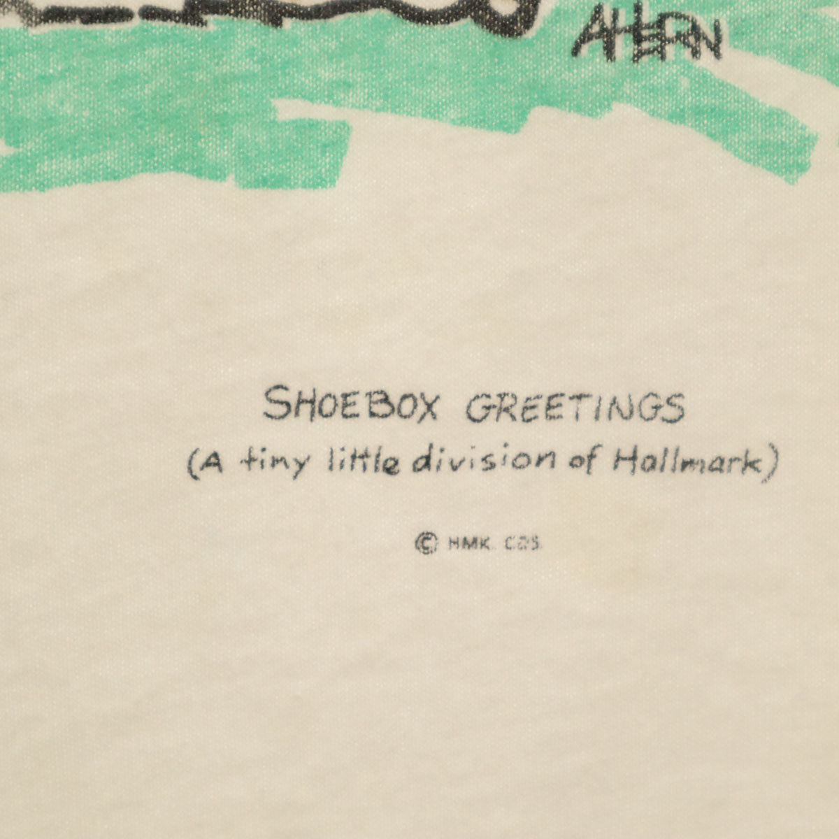 SHOEBOX GREETINGS 90s USA製 オールド アニマルイラスト 半袖 Tシャツ ホワイト シングルステッチ メンズ