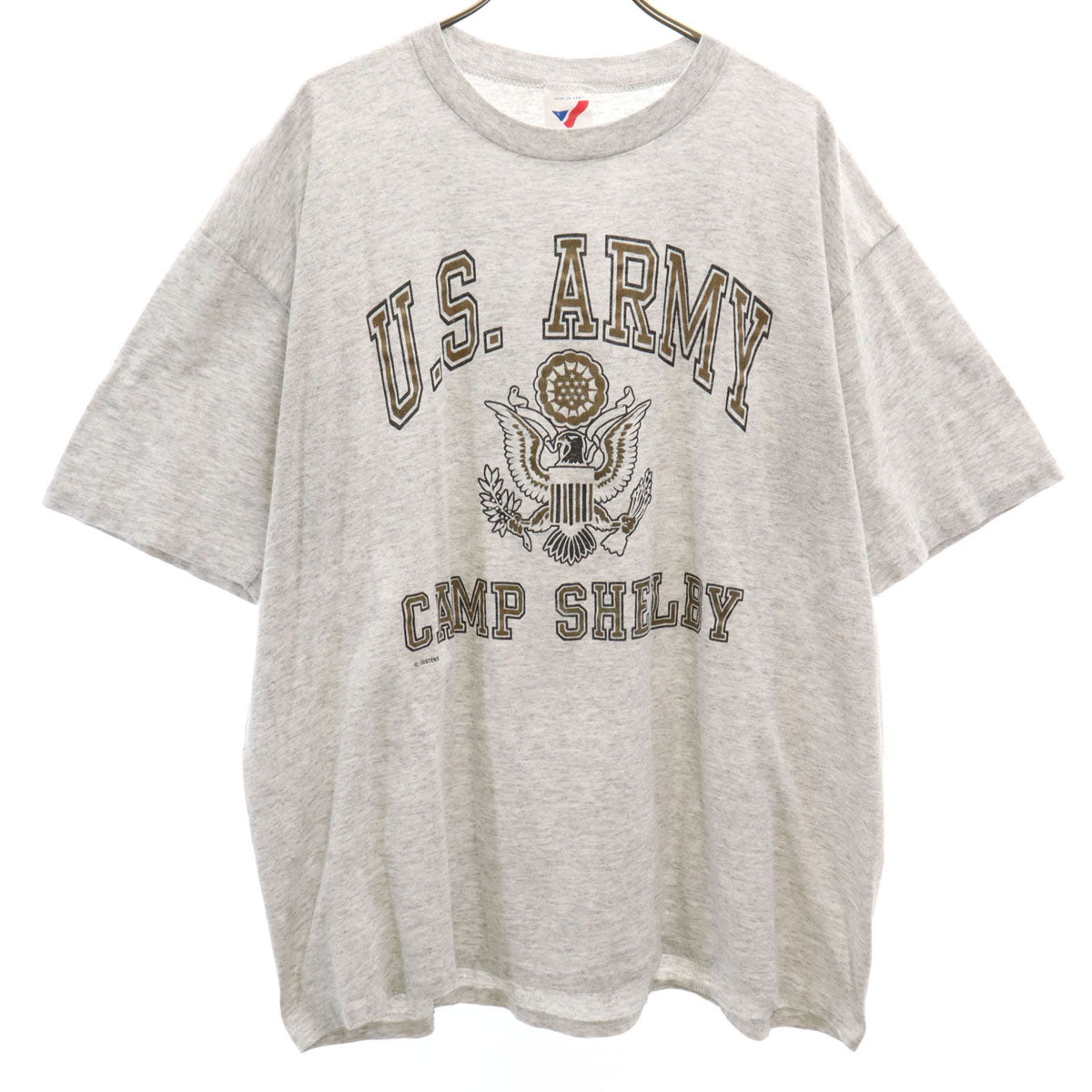 ARTEX アルテックス 90s USA製 U.S.ARMY オールド 半袖 Tシャツ XL ライトグレー シングルステッチ メンズ