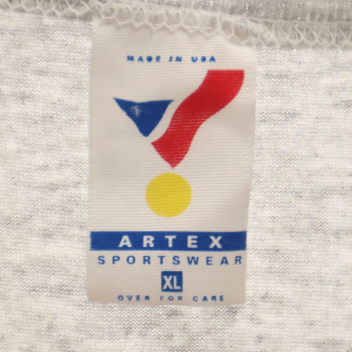 ARTEX アルテックス 90s USA製 U.S.ARMY オールド 半袖 Tシャツ XL ライトグレー シングルステッチ メンズ