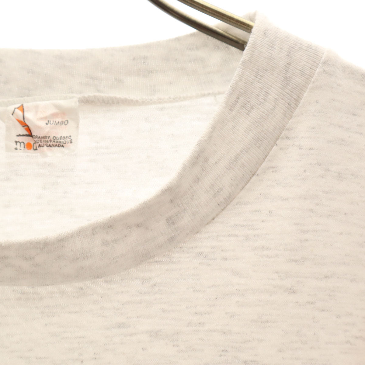 mod 90s オールド カナダ製 半袖 アート Tシャツ JUMBO ライトグレー シングルステッチ メンズ