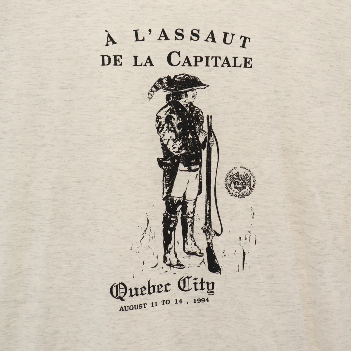 mod 90s オールド カナダ製 半袖 アート Tシャツ JUMBO ライトグレー シングルステッチ メンズ