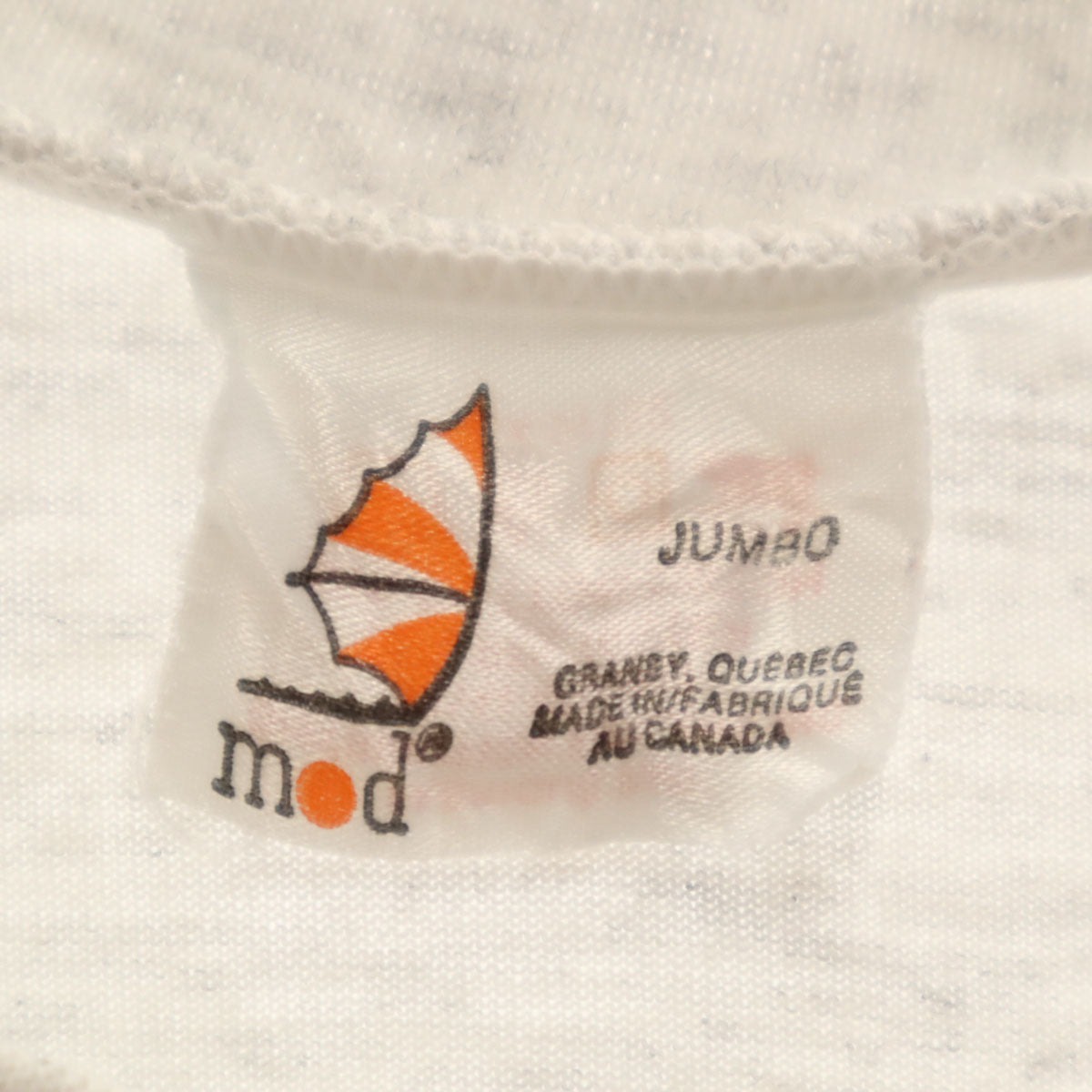 mod 90s オールド カナダ製 半袖 アート Tシャツ JUMBO ライトグレー シングルステッチ メンズ