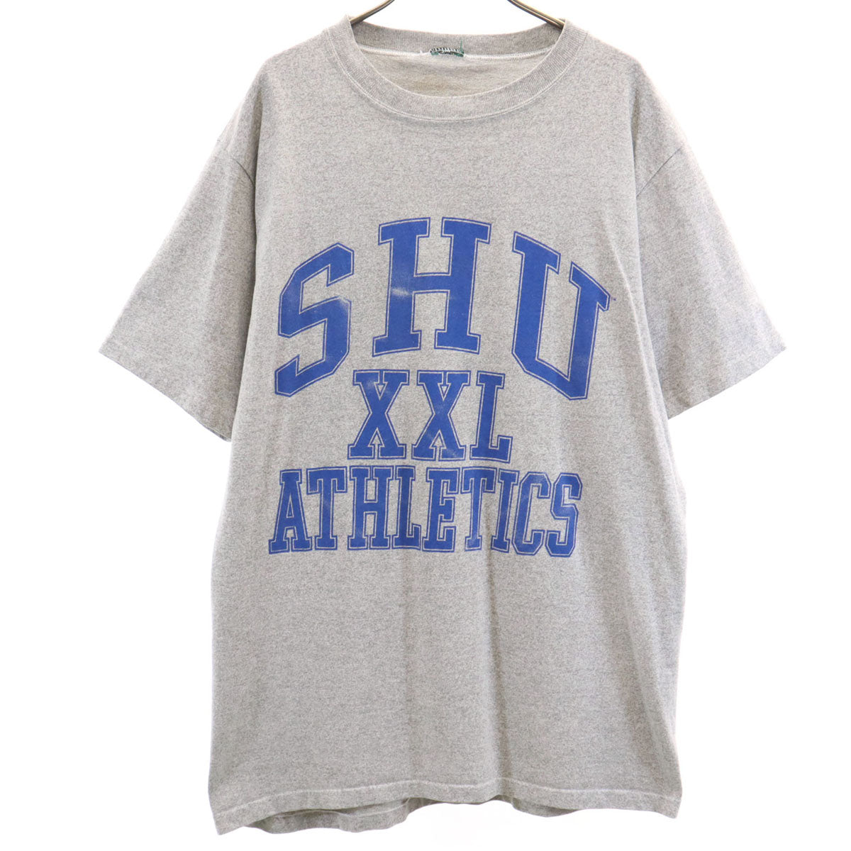 OLD オールド 90s プリント 半袖 Tシャツ グレー シングルステッチ メンズ