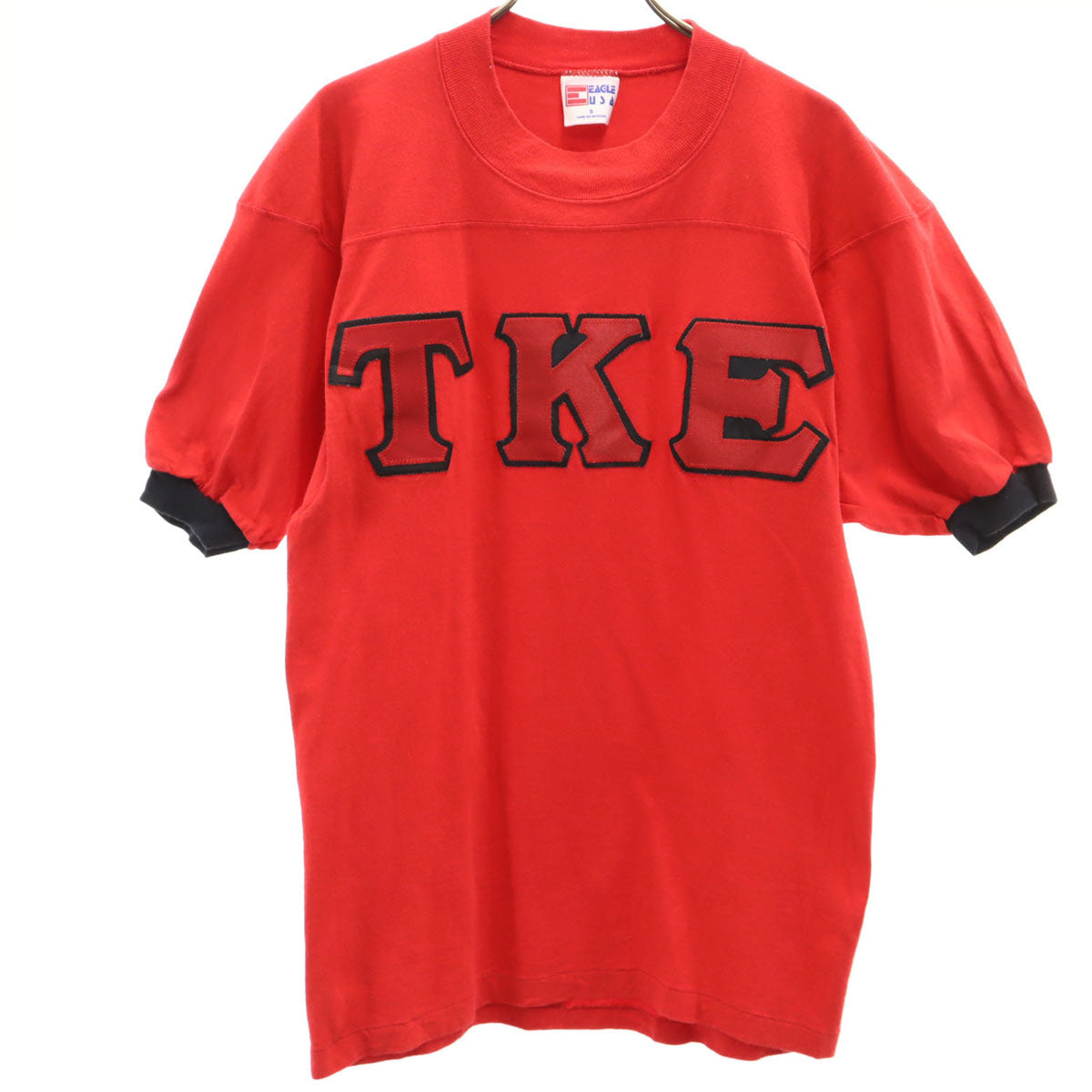 EAGLE USA イーグルユーエスエー 90s USA製 オールド 半袖 フットボール Tシャツ S レッド メンズ