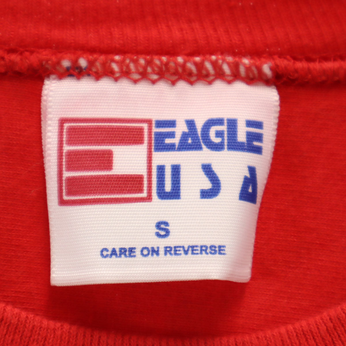 EAGLE USA イーグルユーエスエー 90s USA製 オールド 半袖 フットボール Tシャツ S レッド メンズ