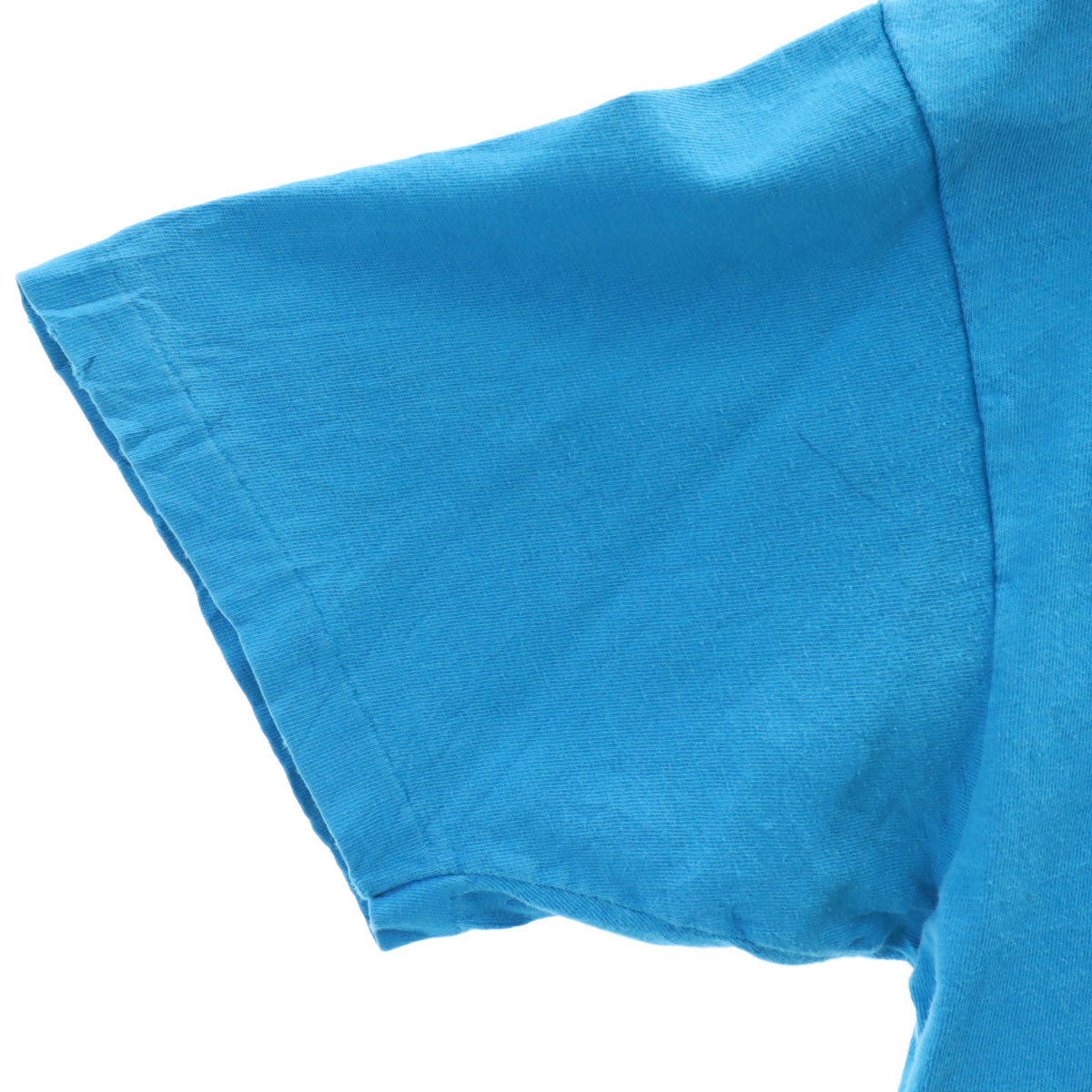 Hanes ヘインズ 80s 90s USA製 BEEFY-T オールド エスキモージョーズ プリント 半袖 Tシャツ L ブルー シングルステッチ メンズ