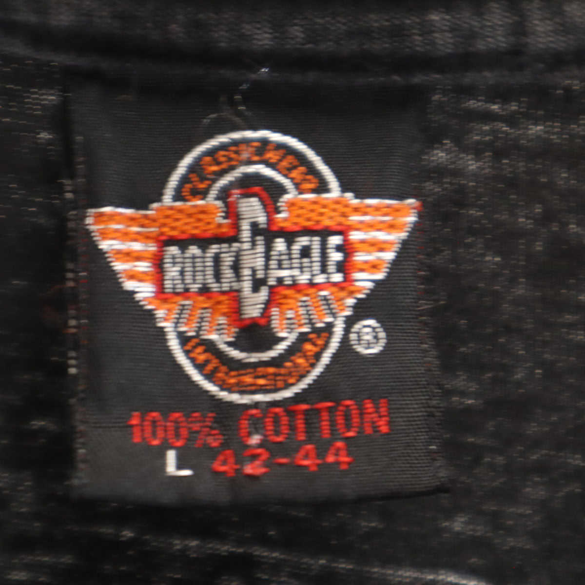 ROCKEAGLE ロックイーグル 90s オールド オオカミ 半袖 Tシャツ L ブラック シングルステッチ アニマル柄 メンズ