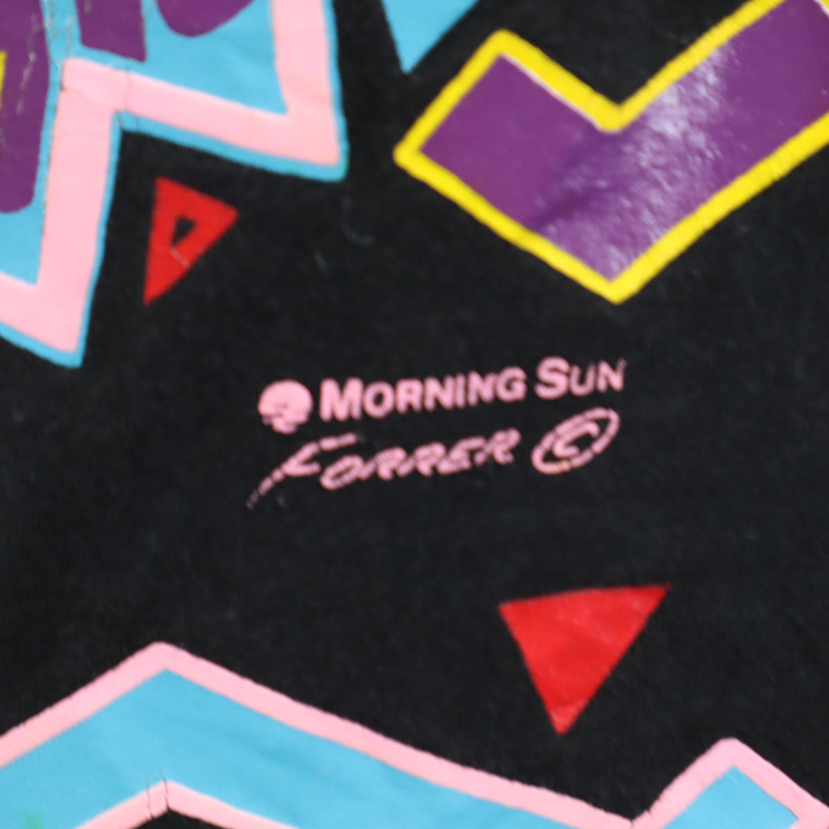 JERZEES ジャージーズ 80s USA製 ヴィンテージ オオカミ 半袖 Tシャツ L ブラック アニマル柄 メンズ