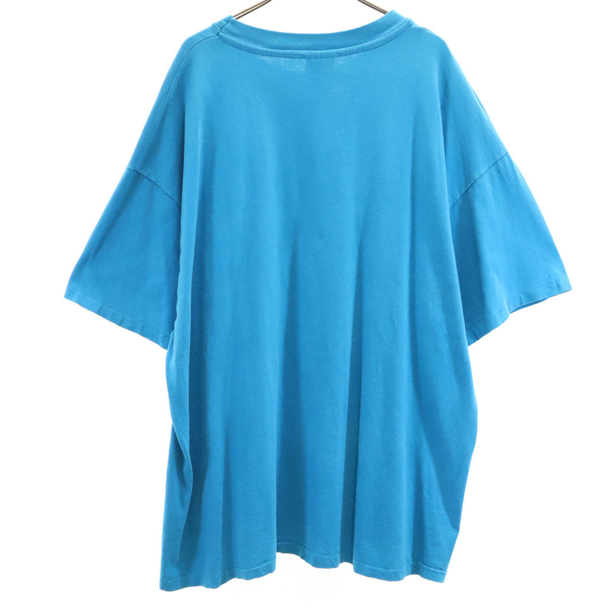 Hanes ヘインズ 90s USA製 オールド Day Camp 半袖 Tシャツ XXL 水色 シングルステッチ BEEFY-T ビッグサイズ メンズ