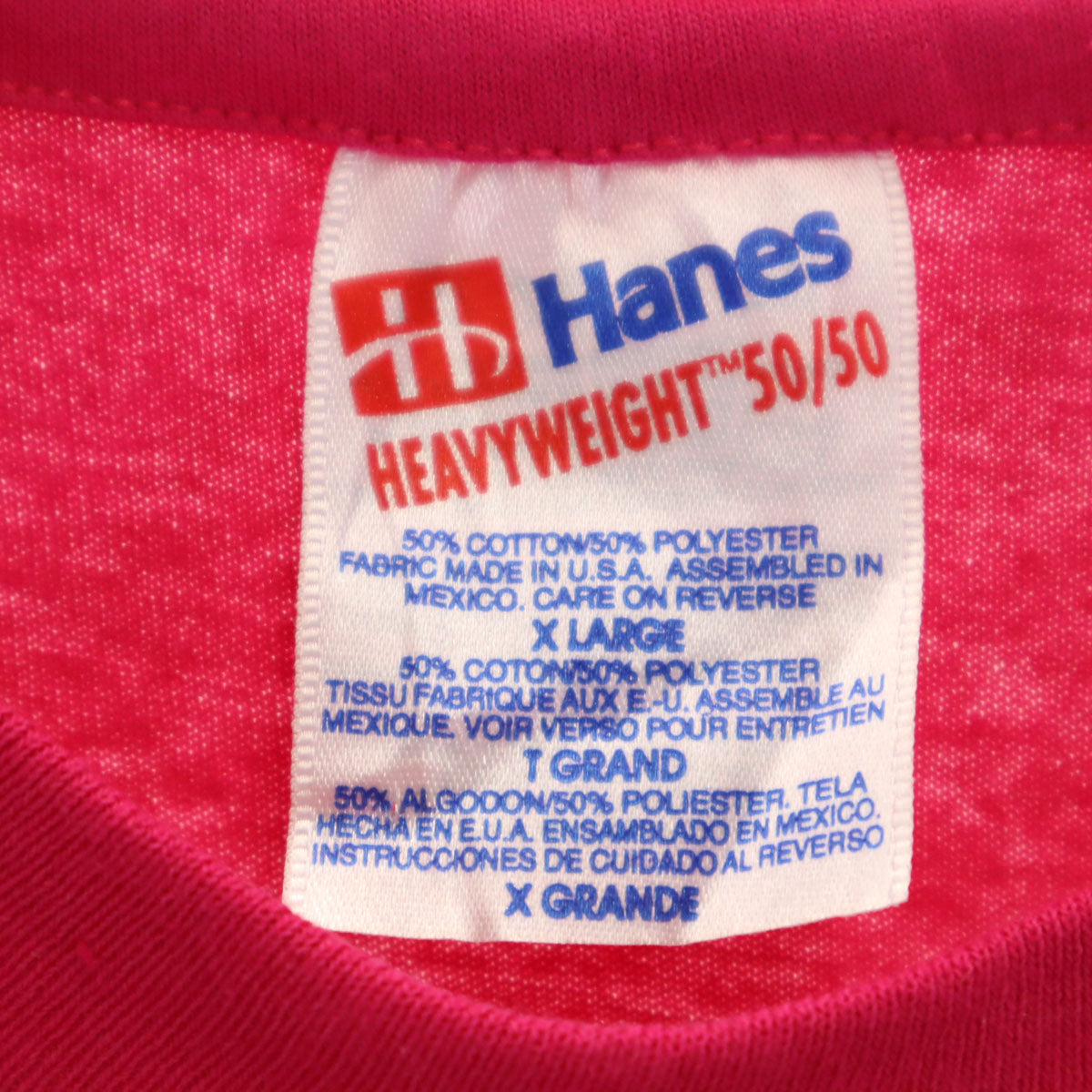 Hanes ヘインズ 90s オールド USA製 アラビアン ホース サマー フェスティバル 半袖 Tシャツ XL ピンク シングルステッチ 馬 メンズ