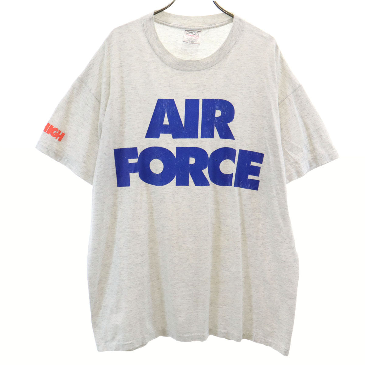 ONEITA オニータ 90s オールド AIR FORCE 半袖 Tシャツ XL グレー シングルステッチ メンズ