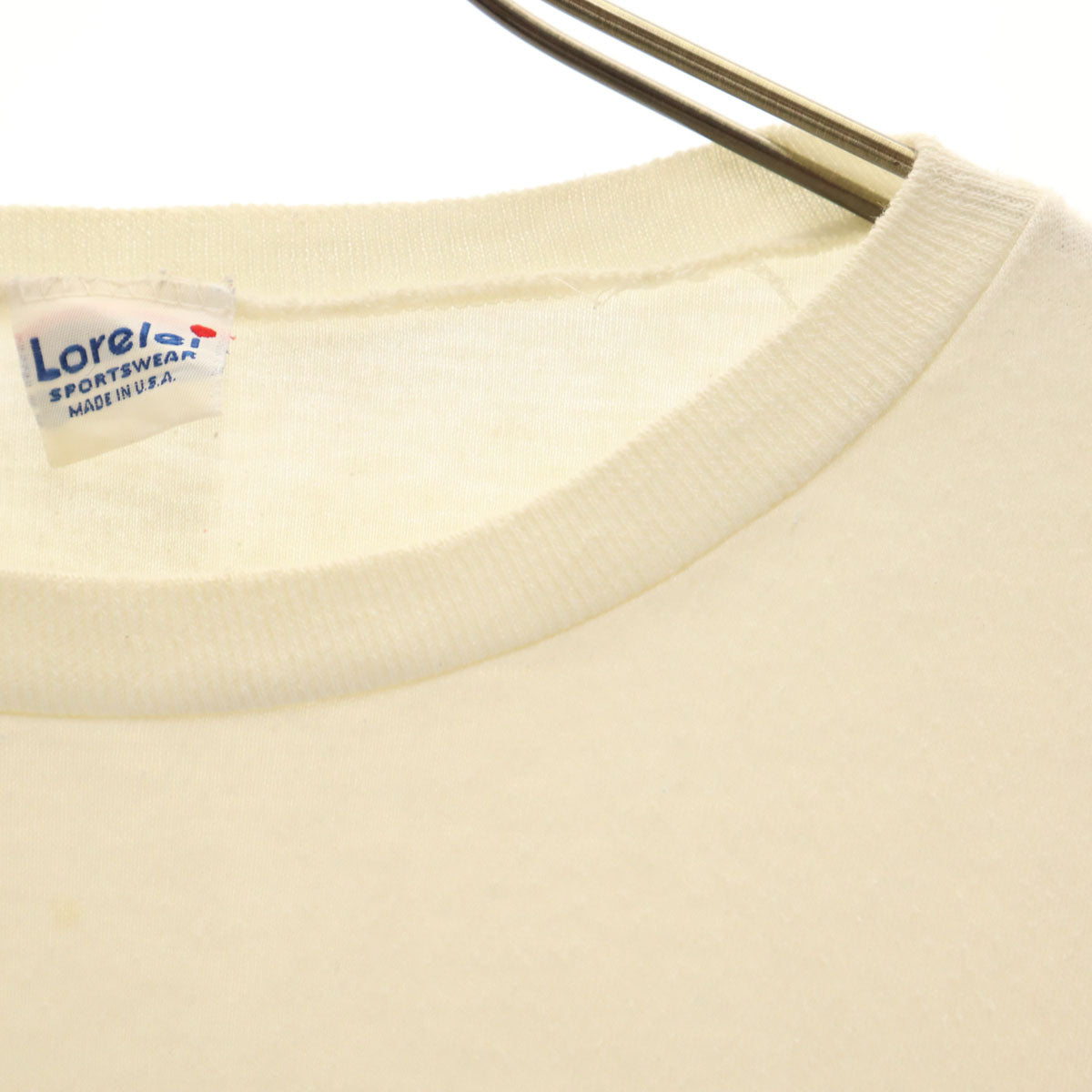 Lorelei 80s USA製 ヴィンテージ BABY 87 半袖 Tシャツ アイボリー レディース