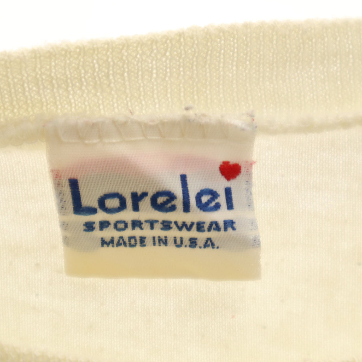 Lorelei 80s USA製 ヴィンテージ BABY 87 半袖 Tシャツ アイボリー レディース