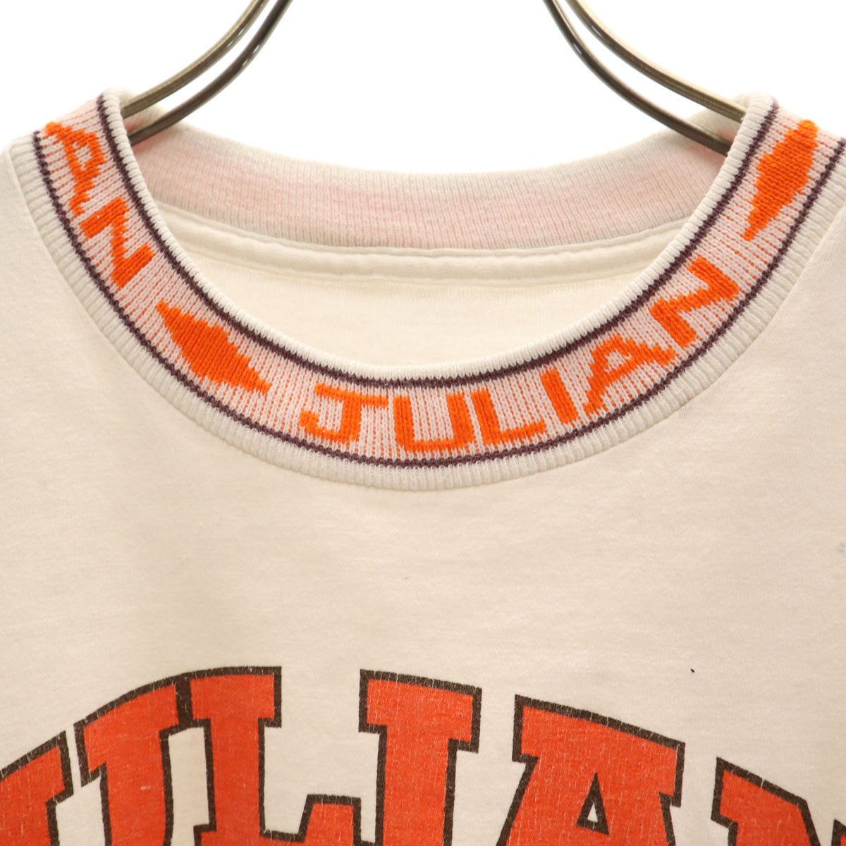 OLD オールド 90s JULIAN SERIARS 半袖 Tシャツ ホワイト シングルステッチ メンズ