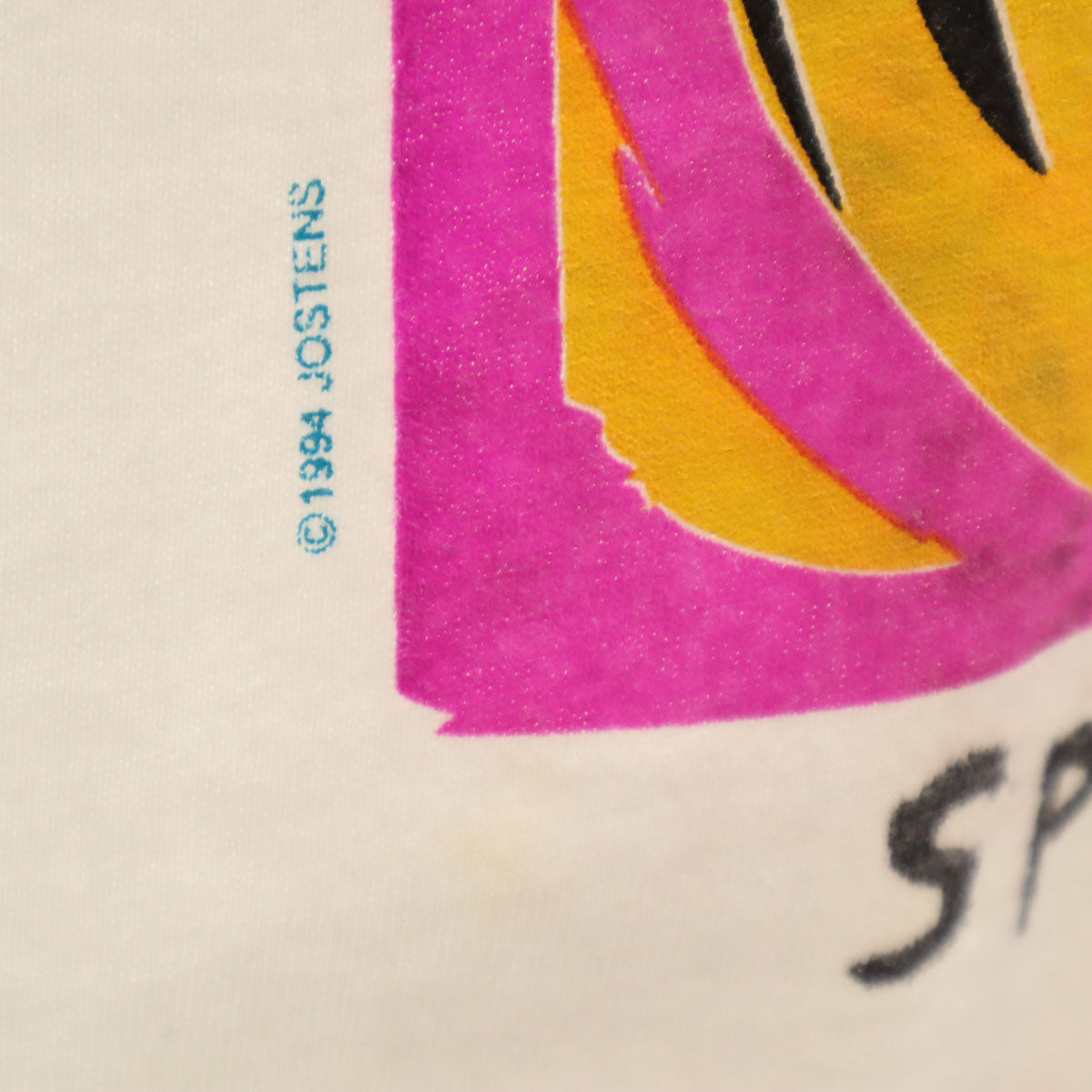 JOSTENS ジャスティンズ 90s USA製 オールド バックプリント 半袖 Tシャツ XL ホワイト シングルステッチ メンズ