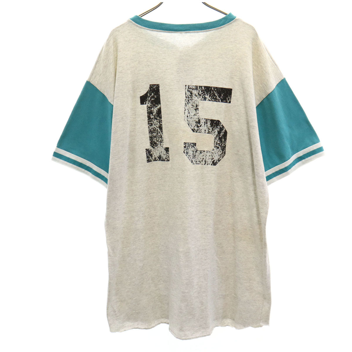 OLD オールド 90s MB 15 半袖 ヘンリーネック Tシャツ グレー メンズ