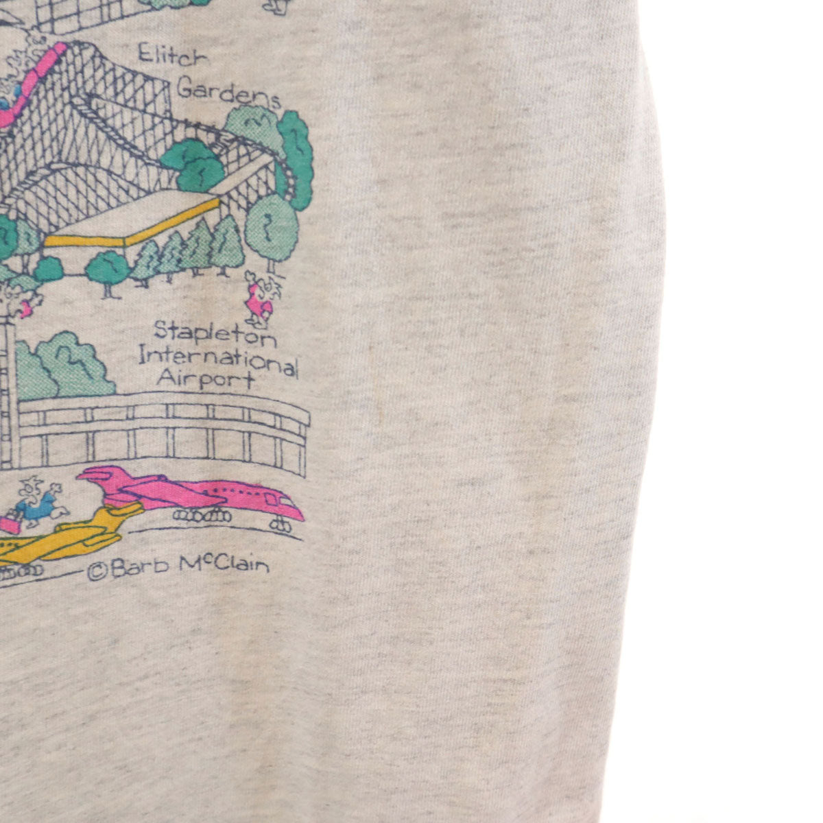 SIGNAL シグナル 90s USA製 オールド DENVER 半袖 Tシャツ L グレー メンズ