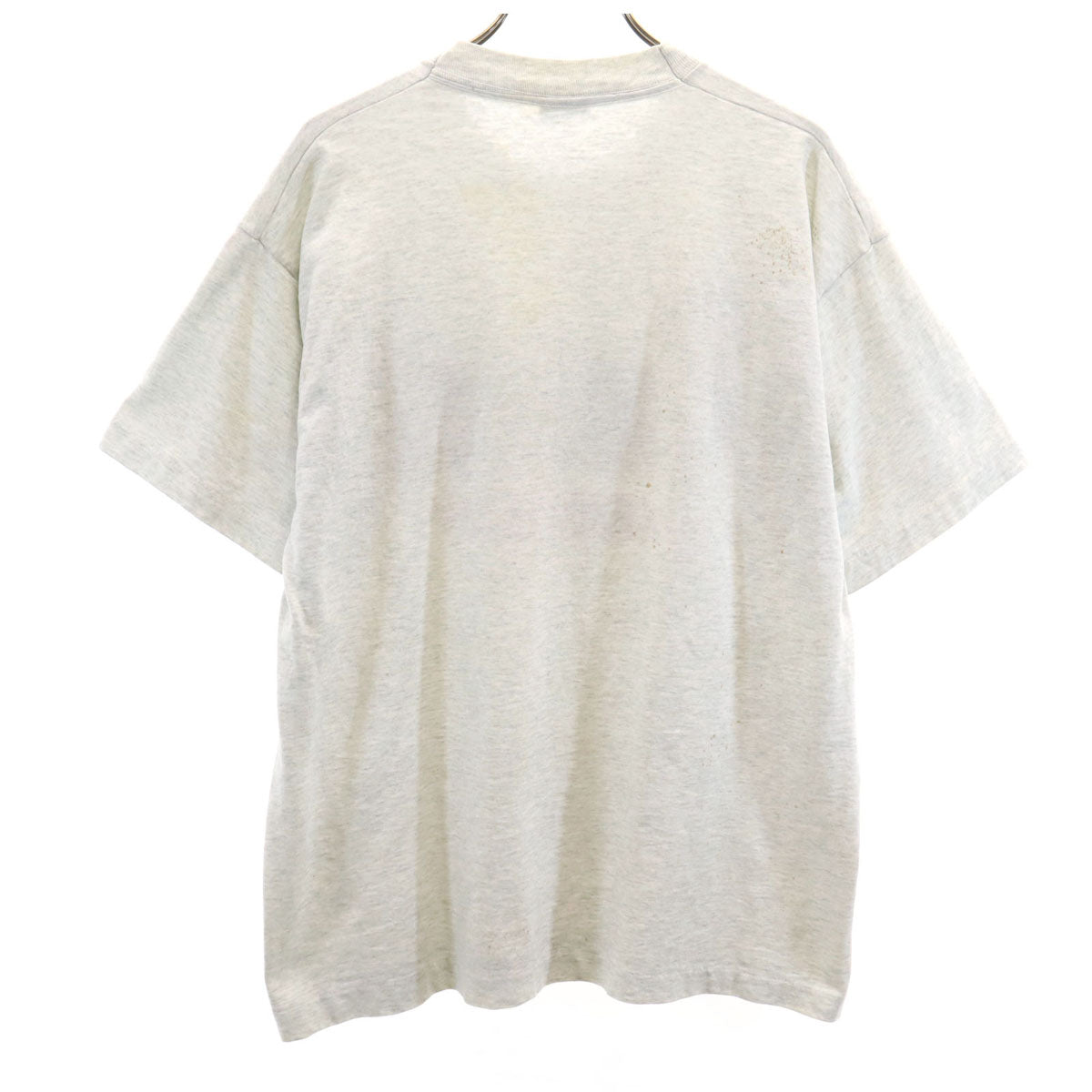 FRUIT OF THE LOOM BEST フルーツオブザルーム ベスト 90s USA製 オールド Roosevelt 半袖 Tシャツ L グレー シングルステッチ メンズ