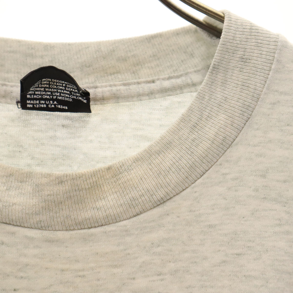 FRUIT OF THE LOOM BEST フルーツオブザルーム ベスト 90s USA製 オールド Roosevelt 半袖 Tシャツ L グレー シングルステッチ メンズ