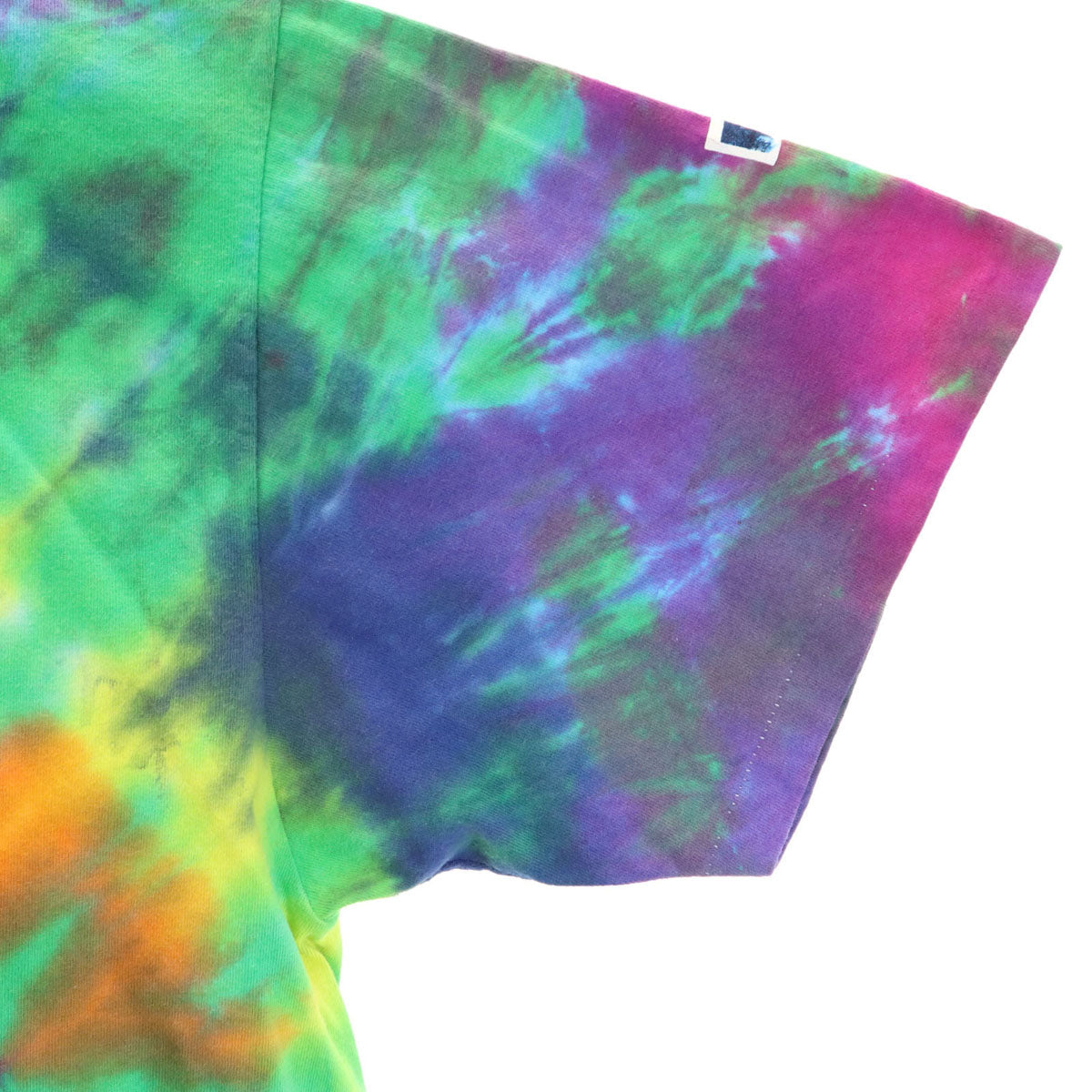 POWER PRO by ONEITA パワープロバイオニータ 90s オールド タイダイ柄 半袖 Tシャツ XL グリーン シングルステッチ メンズ