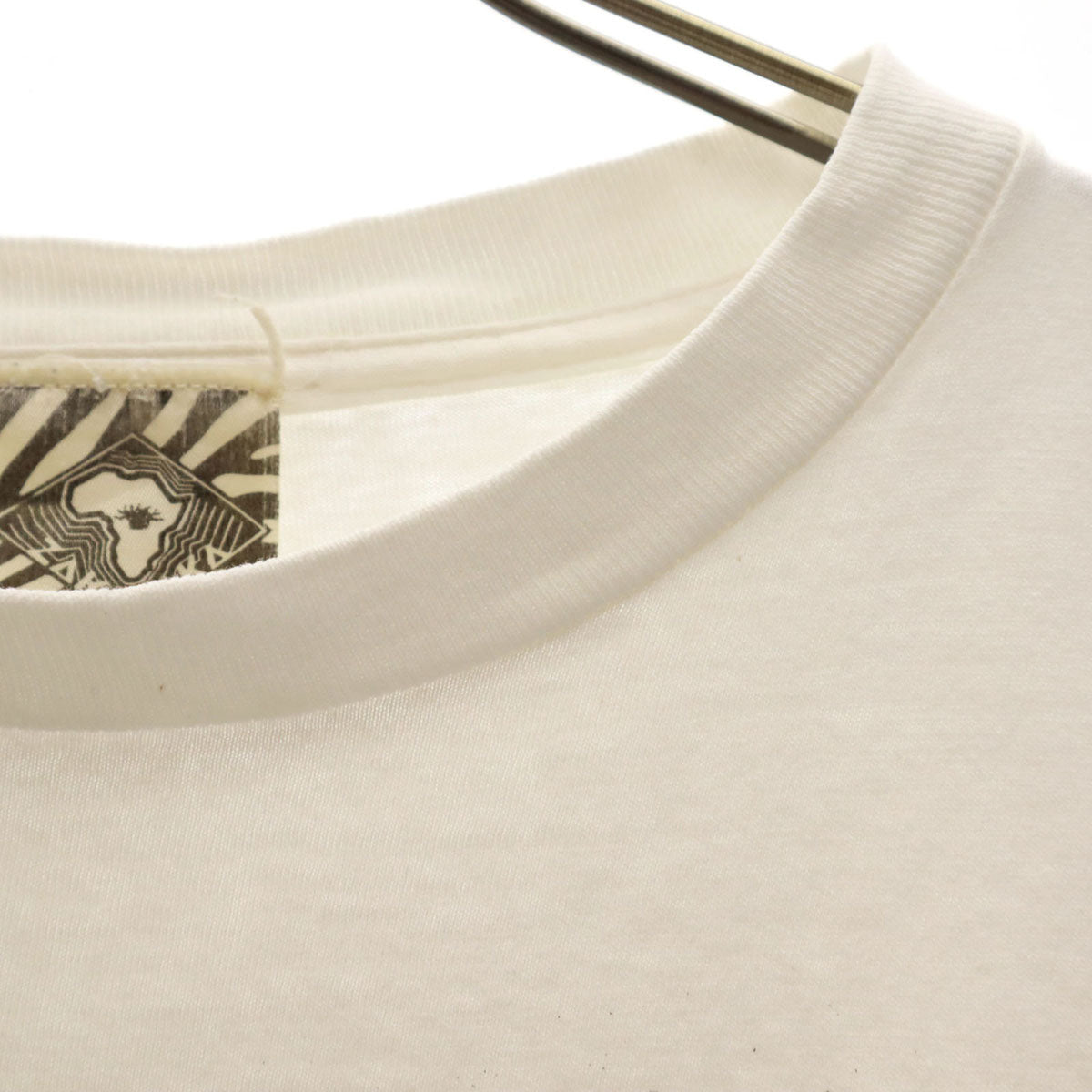 ZAKANAKA 90s USA製 オールド チーター 半袖 Tシャツ L ホワイト シングルステッチ アニマル柄 メンズ