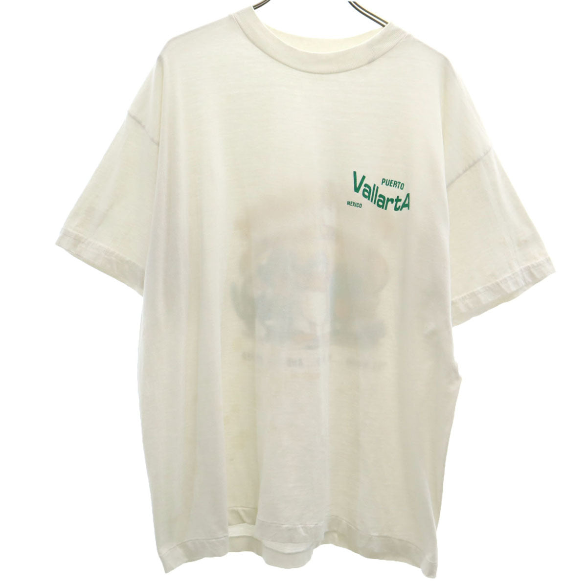 OLD オールド 90s バックプリント アニマル 半袖 Tシャツ ホワイト メンズ