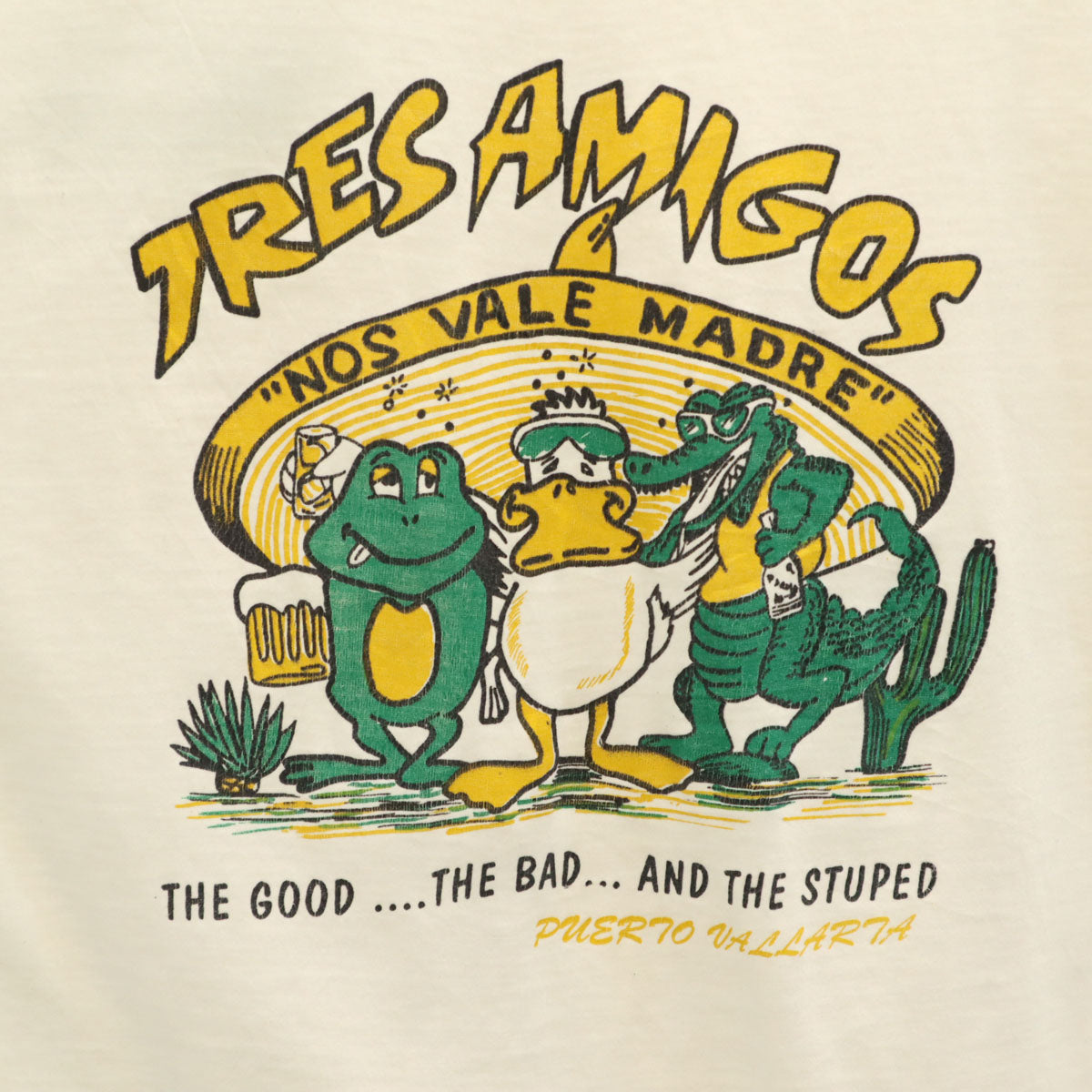 OLD オールド 90s バックプリント アニマル 半袖 Tシャツ ホワイト メンズ