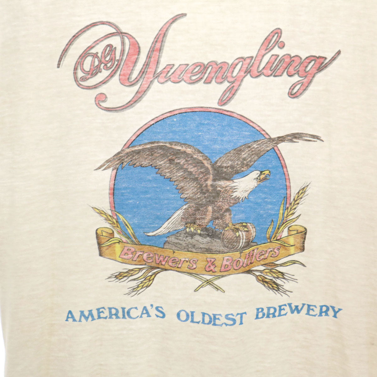 OLD オールド 80s 90s イーグル プリント ノースリーブ Tシャツ ホワイト メンズ